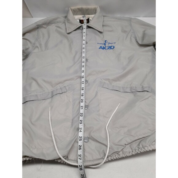 Vtg PLA JAC by Dunbrooke Mens Gray Golf Windbreaker Jacket M 40 - 42 - Picture 8 of 10